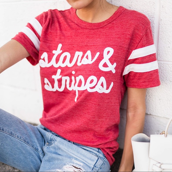 Ily Couture Tops - Ily Couture Stars & Stripes T-shirt
